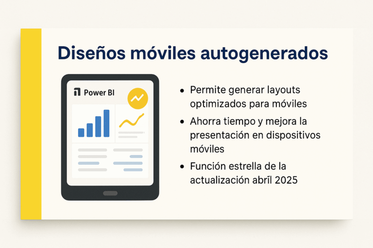 Diseños móviles en Power BI
